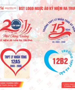 Logo 20 năm ra trường lớp 12A5 và 12B2.