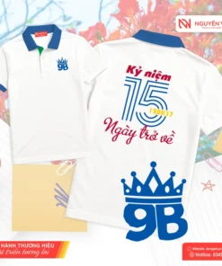 Áo kỷ niệm 15 năm ra trường màu trắng