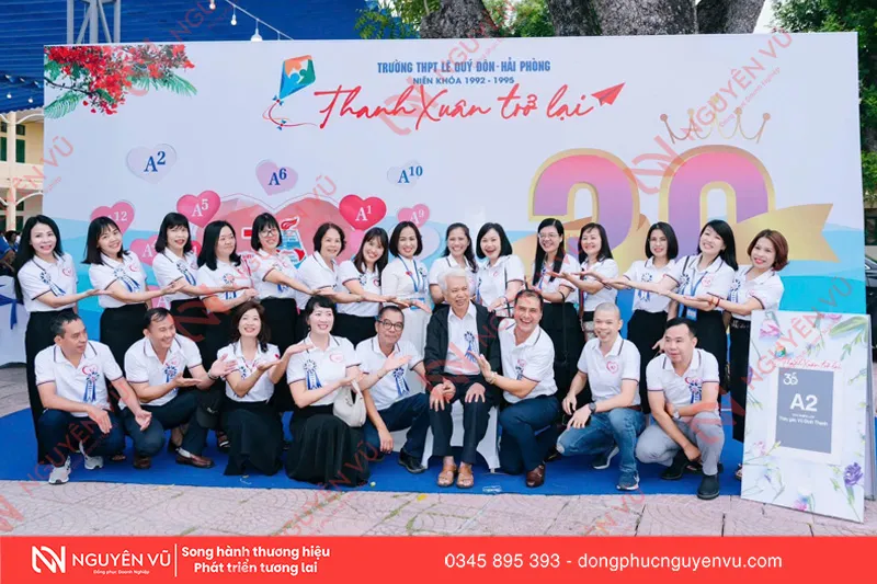 Áo kỷ niệm 25 năm ra trường thiết kế đẹp – Đồng Phục Nguyên Vũ