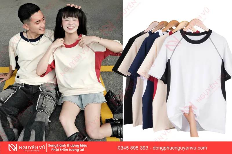 áo phông oversize cổ tròn form rộng