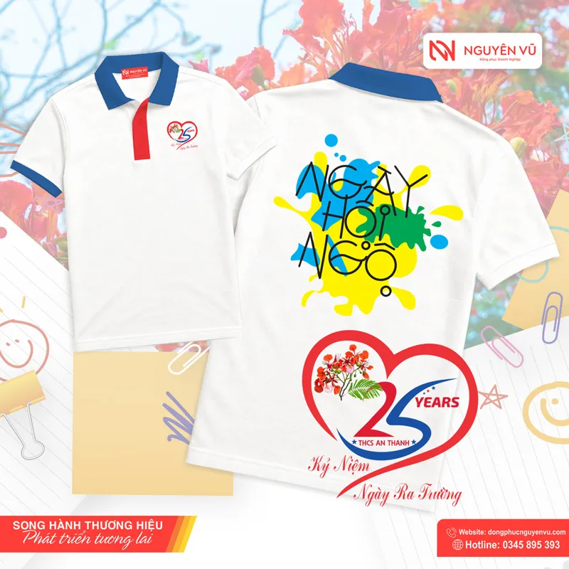 ao-polo-ky-niem-25-nam-ra-truong Áo polo kỷ niệm 25 năm ngày ra trường