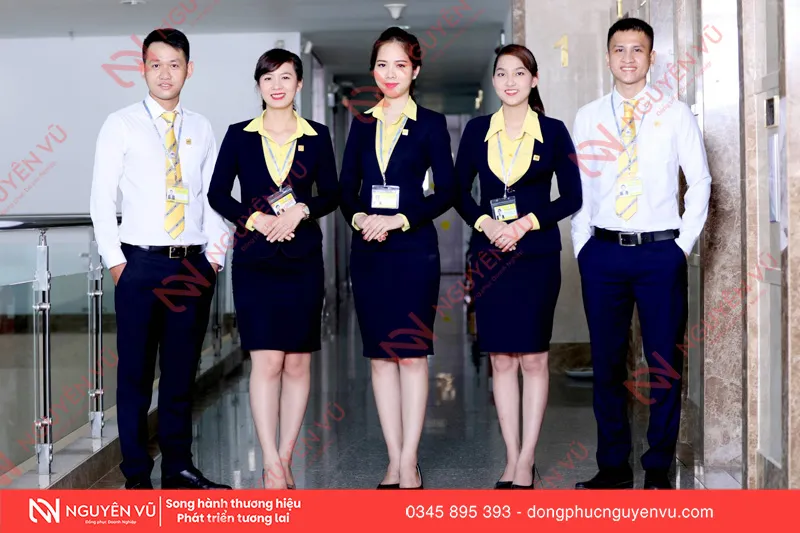 Đồng phục lễ tân nhà hàng thanh lịch chuyên nghiệp