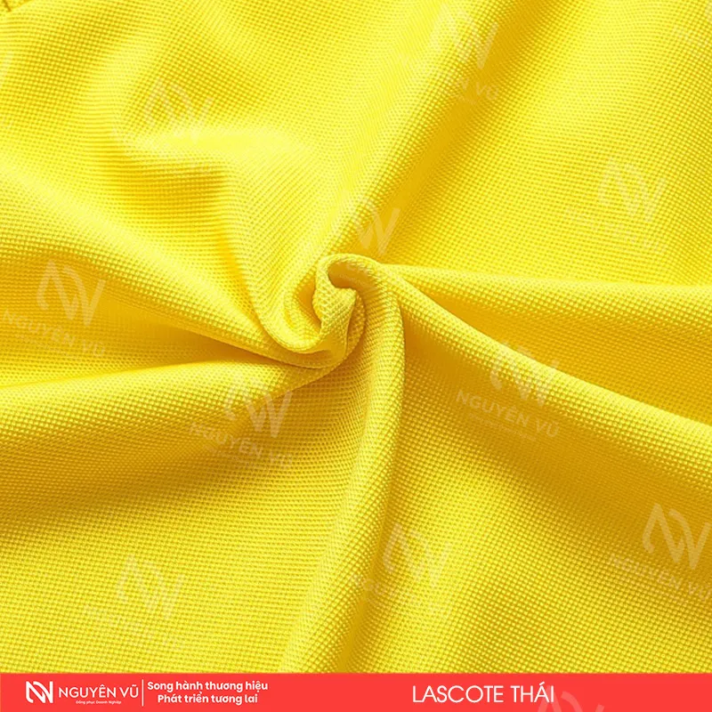Vải cá sấu Lascote Thái dùng cho áo polo đồng phục công ty