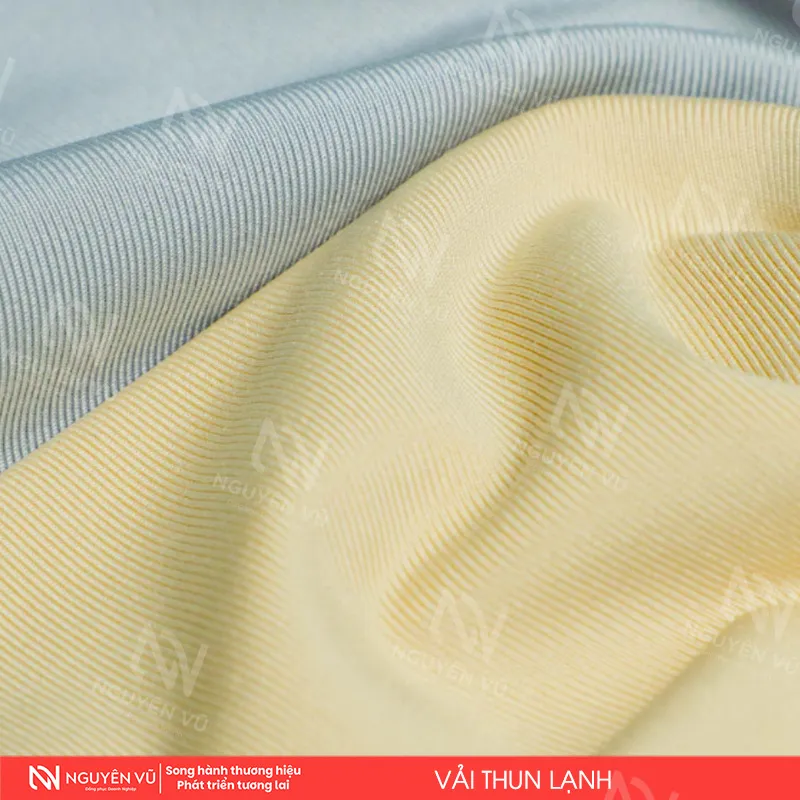 Vải thun lạnh nhẹ, mát, nhanh khô khi vận động nhiều